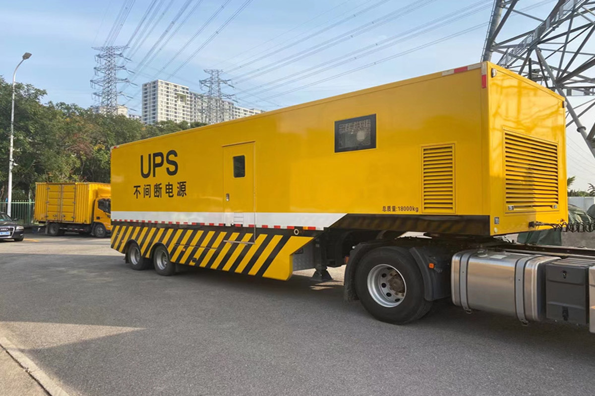 安阳发电机租赁施工现场